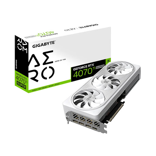 Card màn hình GIGABYTE RTX 4070 Ti SUPER AERO OC 16G 16GB GDDR6X (N407TSAERO OC-16GD)