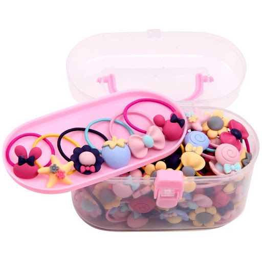 Title 11, Kids Hair Rope Princess Hair Ring Storage Porta...