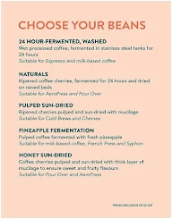 The Caffeine Baar menu 5