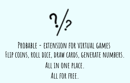 Probable - extension for virtual games small promo image