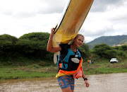 Christie Mackenzie was the first woman home on day one of the three-day race. 