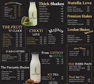 The London Shakes menu 3