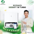 Robot Hút Bụi Lau Nhà Ecovacs Deebot T10 Turbo - Trắng Bản Quốc Tế - App Tiếng Việt, Trợ Lý Ảo Yiko, Hàng Nhập Khẩu Chính Hãng Full Vat, Bảo Hành Chính Hãng 24 Tháng Bởi Vietnam Robotics