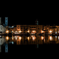 Scorcio Notturno porto Molfetta di 