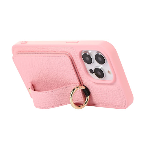 Title 13, Wrist Strap Cross-body Lanyard Litchi Leather P...