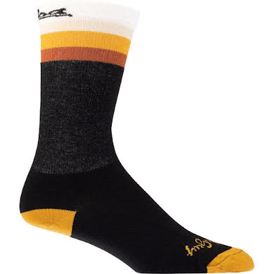 Salsa Latitude Sock - 8 inch - Black - White - w/ Stripes alternate image 1