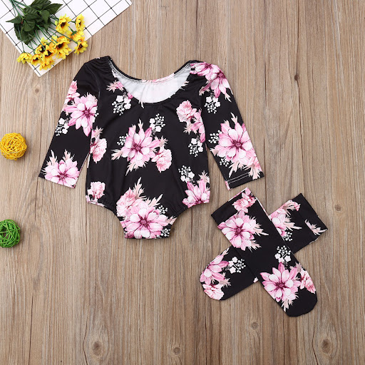 Title 4, Girls Spring and Autumn Two-Piece Long-Sleeved...