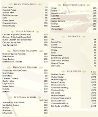 Shalimar Restaurant menu 8