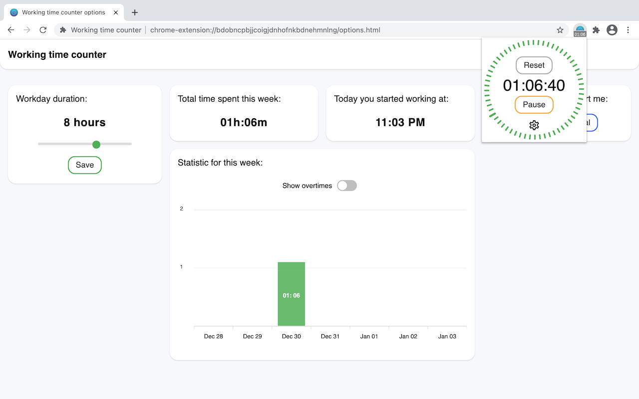 Working time counter Preview image 3