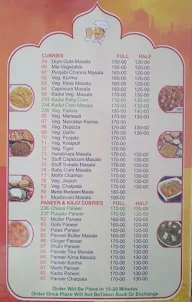 Sri Santosh Family Dhaba menu 1