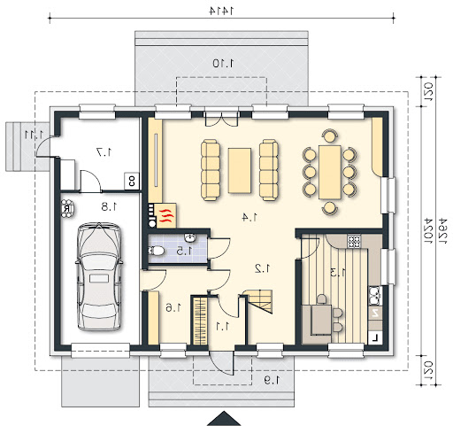 Rotterdam DCP184 - Rzut parteru