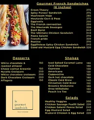 Le Gourmet Sandwich menu 1