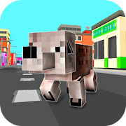 Cube City: Dog Simulator 3D  Icon