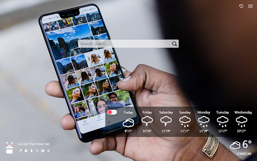 Google Pixel New Tab, Hintergründe HD