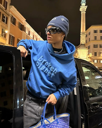 Title 3, Letter Print Pullover Hooded Sweater for Men, o...