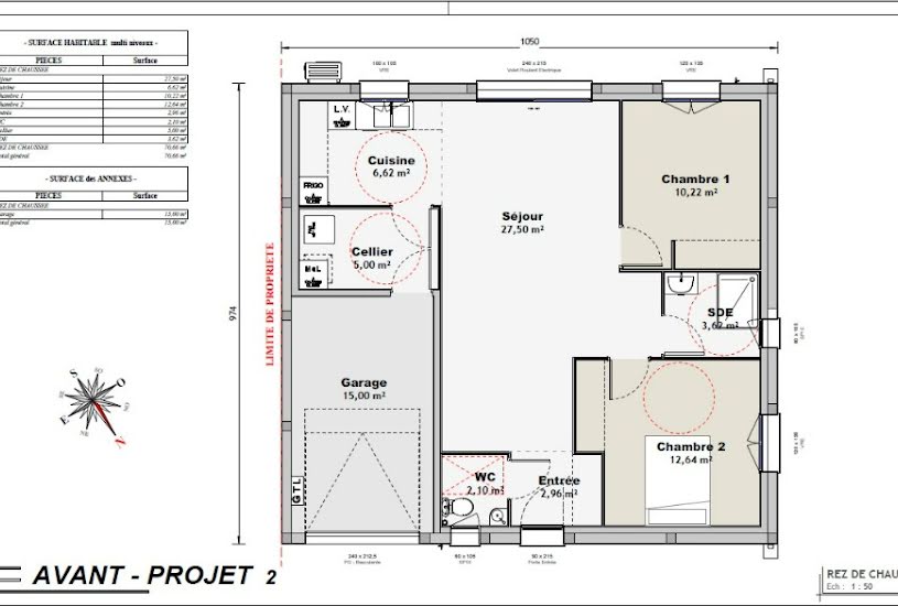  Vente Terrain + Maison - Terrain : 435m² - Maison : 70m² à Saintes (17100) 