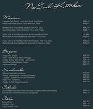 No Soul Kitchen menu 1