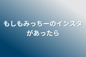 もしもみっちーのインスタがあったら