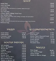 Hotel Mandovin menu 3