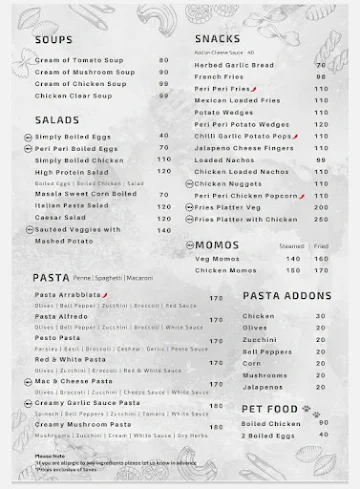 Cafe Baha menu 