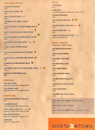 Kung Fu Kitchen menu 1