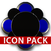 INDIGO HD Icon Pack blue black