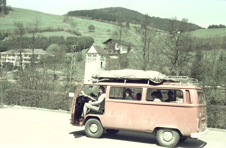 Another lifetime: The Ash family in their travelling Kombi circa 1970. PICTURE: PAUL ASH