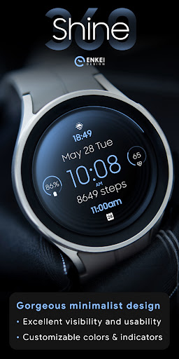 Screenshot Shine 360 - digital watch face