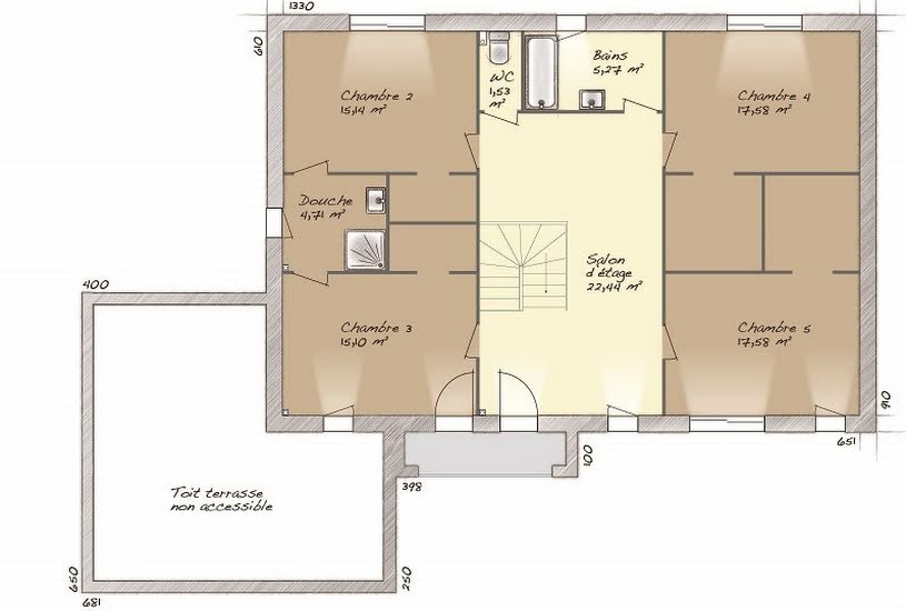  Vente Terrain + Maison - Terrain : 1 200m² - Maison : 200m² à Isneauville (76230) 