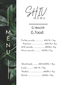 Shiv Dairy Farm & Sweet menu 1