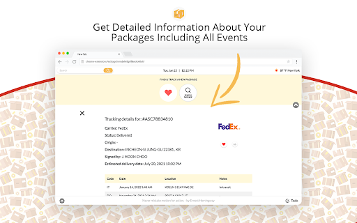 Online Package Tracker