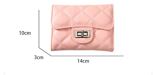 Title 17, Womens Classic Style Rhombus Wallet Short Clut...