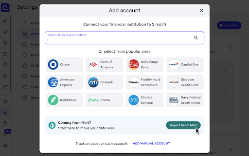 Export Mint to Simplifi