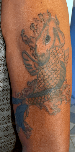 tatouage carpe koi