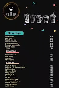 Curfew cafe menu 1