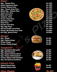 The DC's Pizza menu 2