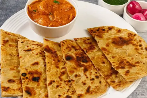 Kadhai Chaap With Paratha