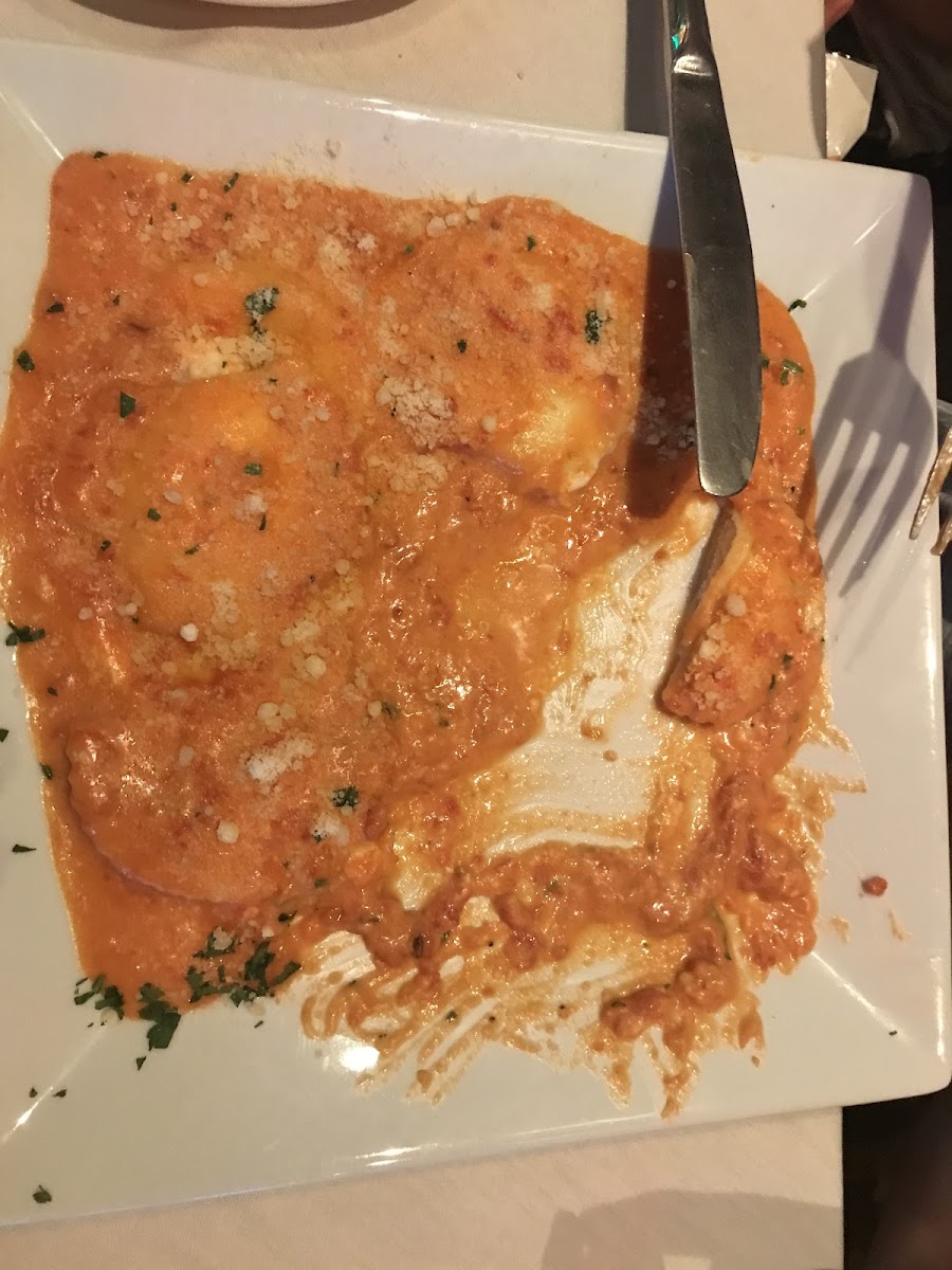 Ravioli rosso (sorry started to eat)