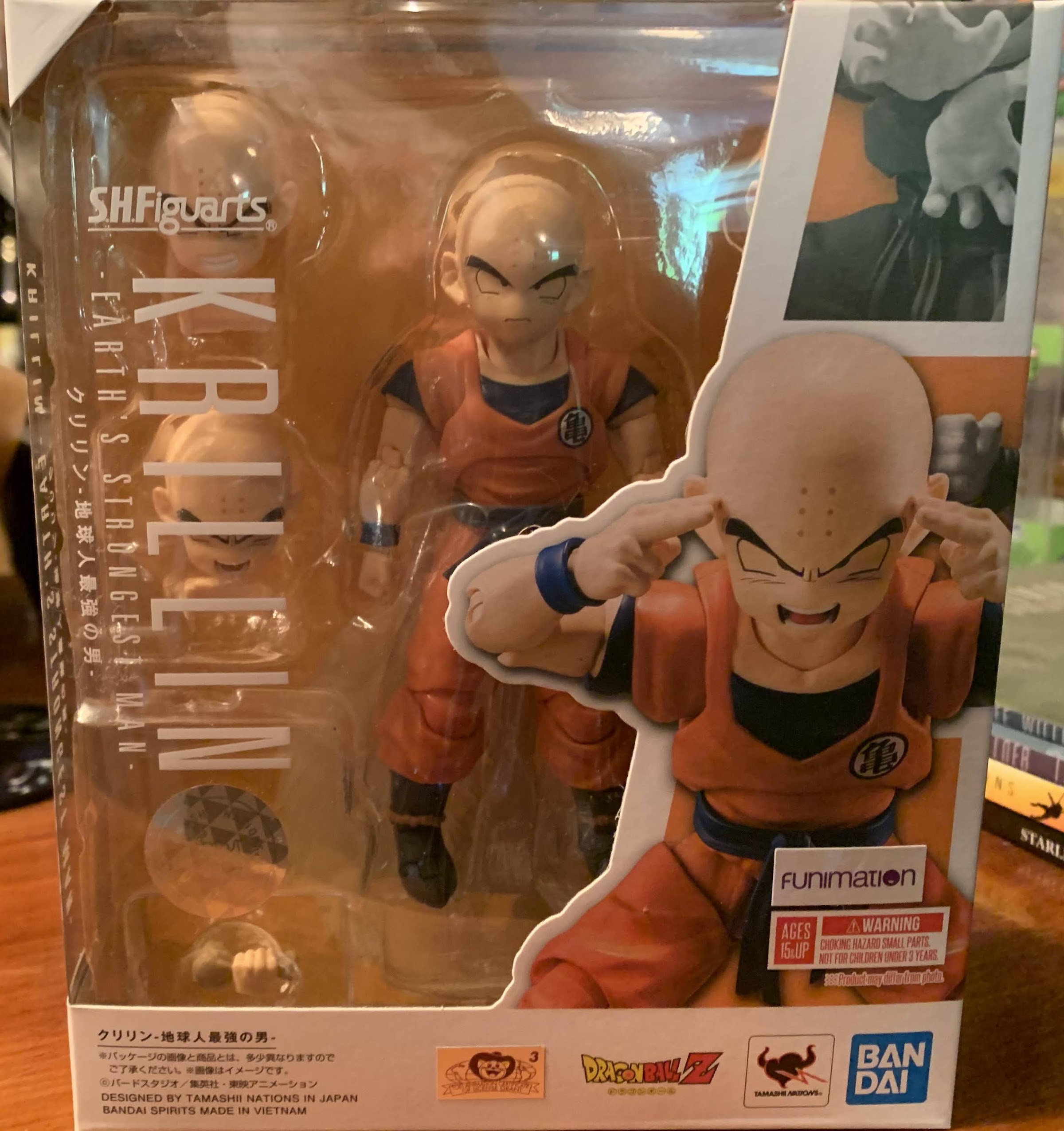  Tamashi Nations - Dragonball Z - Krillin Earth's Strongest Man,  Bandai Spirits S.H.Figuarts : Toys & Games