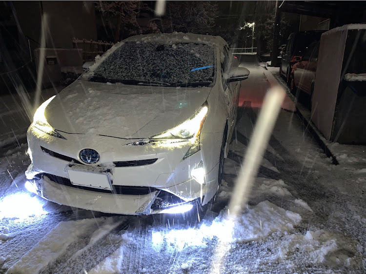 プリウスの雪・ZVW50・50プリウス・プリウスに関するカスタム事例の投稿画像1枚目