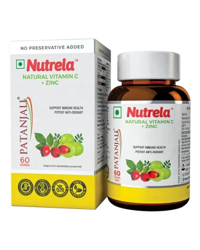 Patanjali Nutrela Vit C+ Zinc Natural - 45 gm