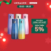 [Lifemc12Bpc - 8% Đơn 350K] Bình Giữ Nhiệt Holiday Sunset I.d Tumbler 450Ml Lock&Lock - Lhc3245 (5 Màu)