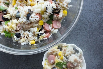 Mediterranean Rice Salad Bowl