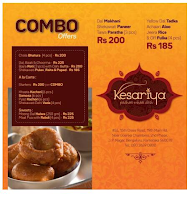 Kesariya menu 1