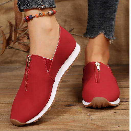 Title 5, Plus Size Ladies Casual Front Zipper Pointed To...