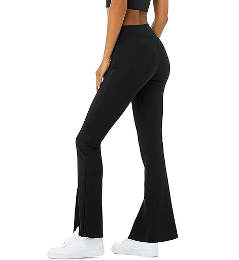 Title 3, Womens Ninth Pants Peach Hip Flared Pants High...