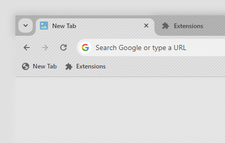 White Stripes (grey) chrome extension