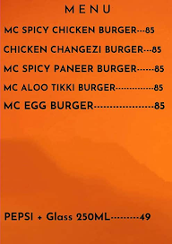 Jack Burgers menu 1