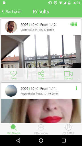 Flatss - flatshare - Video-App