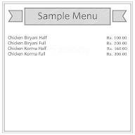 Shahi Chicken Biryani Corner menu 1